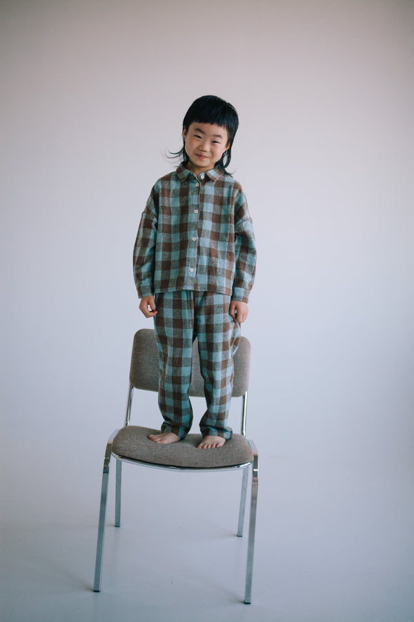 ENSEMBLE PLAID LAGOON