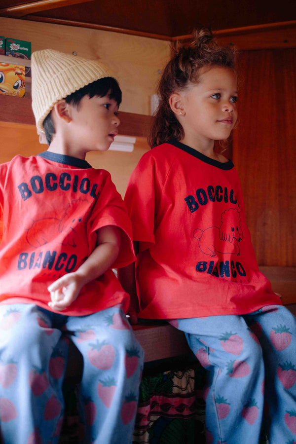 T-SHIRT ROUGE ITALIAN POODLE