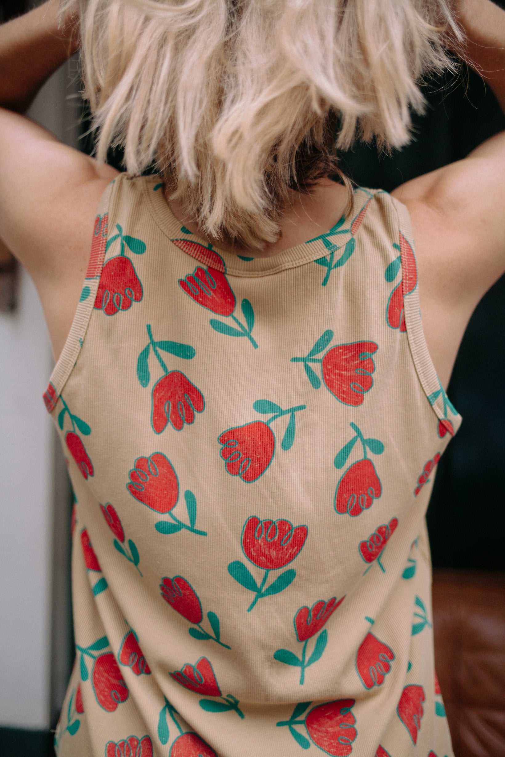 ENSEMBLE FLEUR ROUGE FEMME