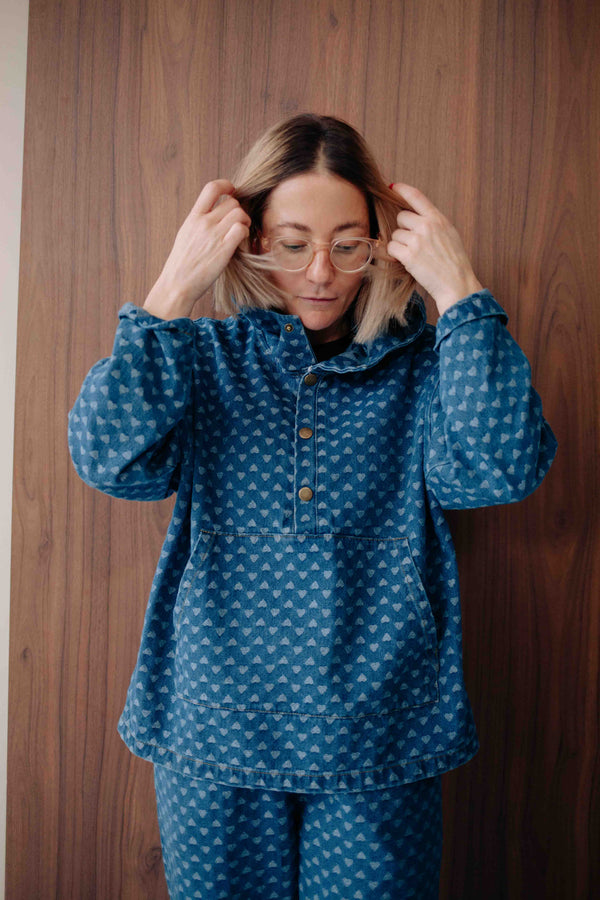 HEART DENIM SET WOMAN