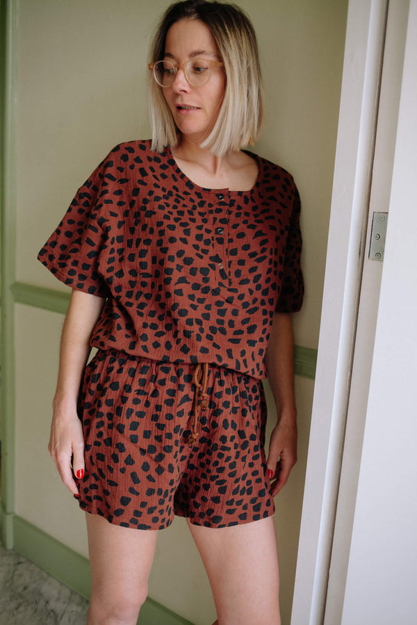 BROWN GUEPARD TS SET WOMAN
