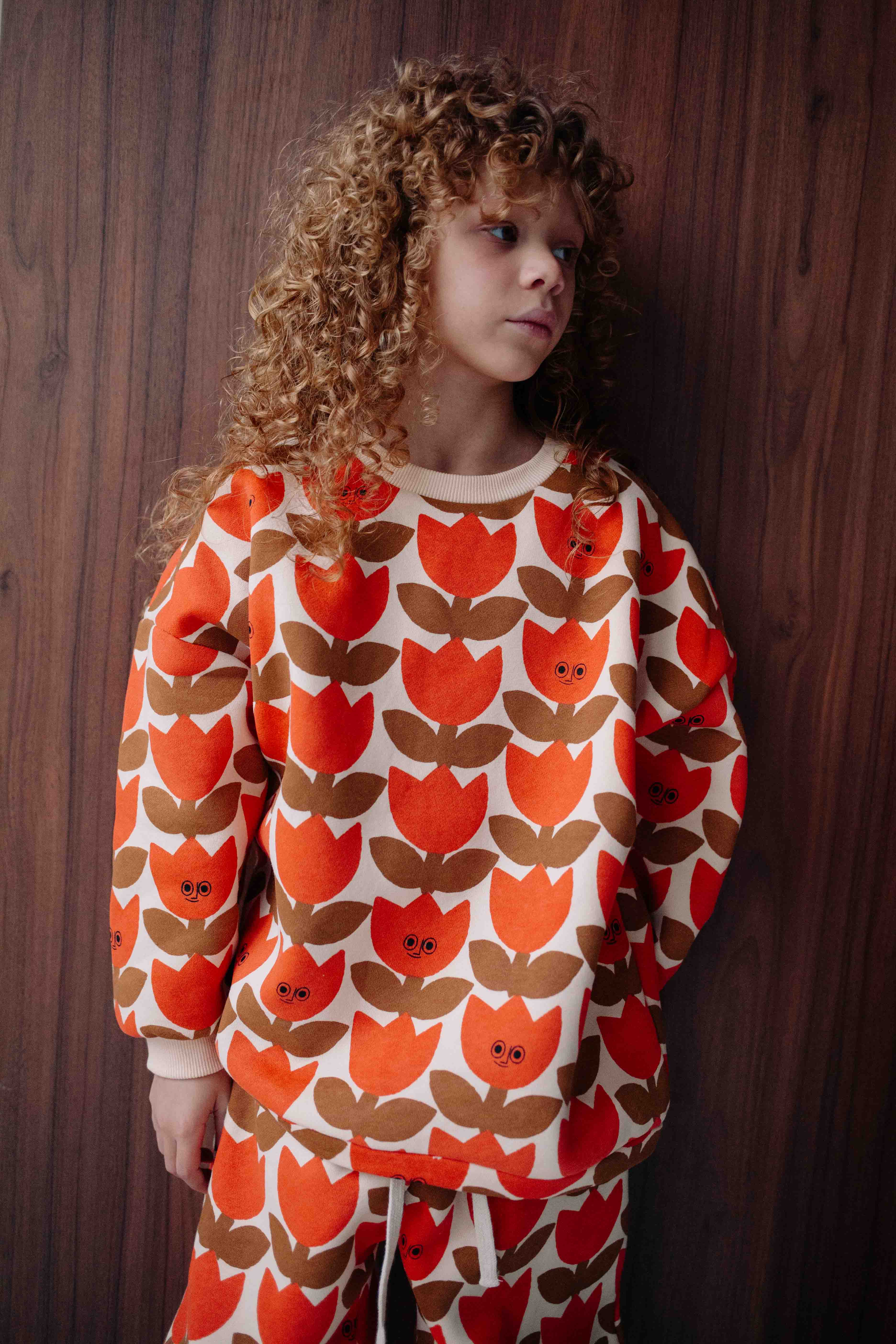 ENSEMBLE ORANGE SMILING TULIPE