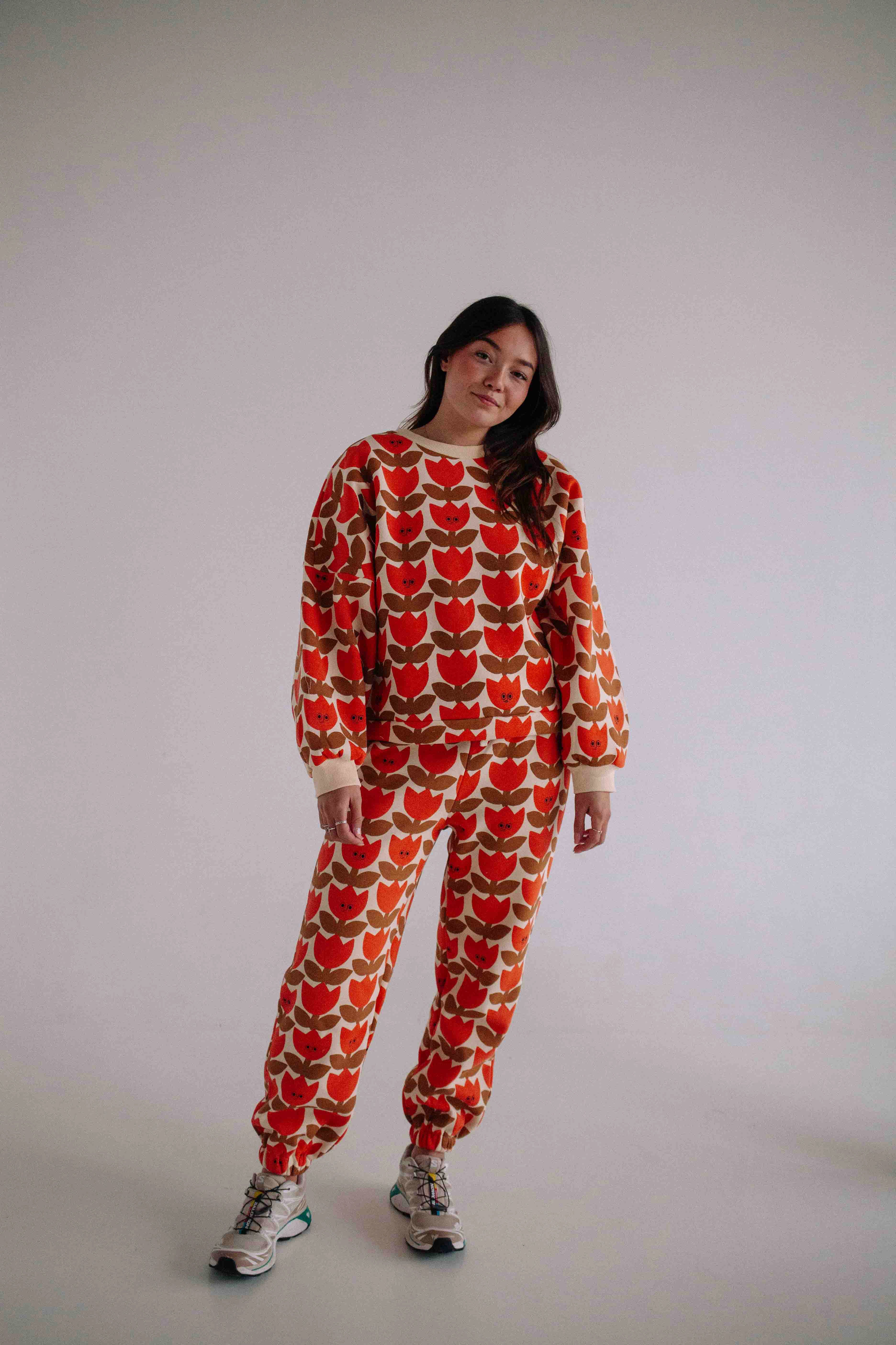 ENSEMBLE ORANGE SMILING TULIPE FEMME