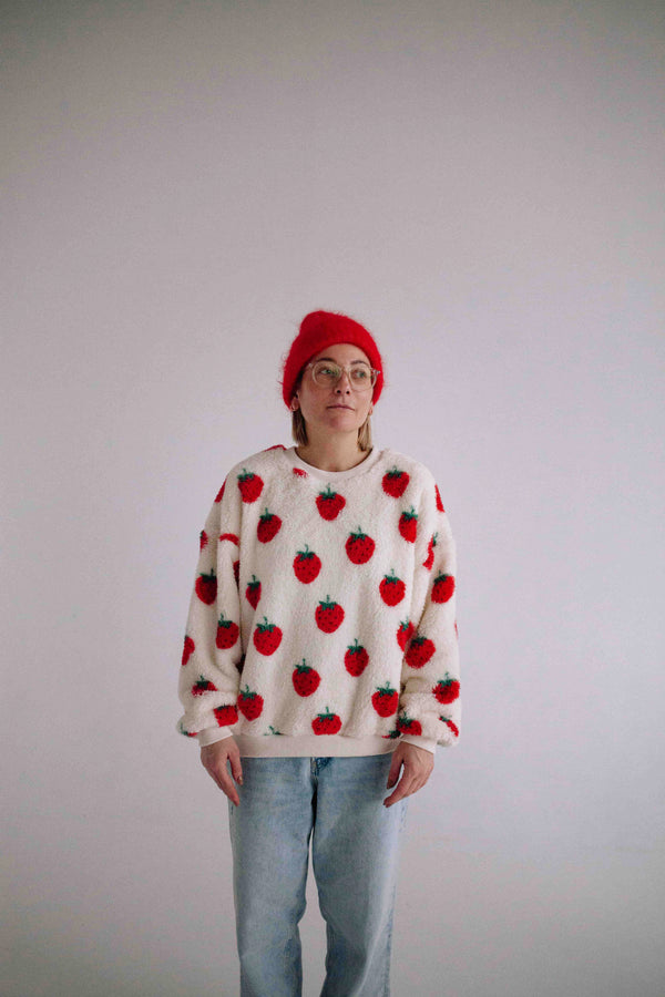 SWEAT FRAISE FEMME