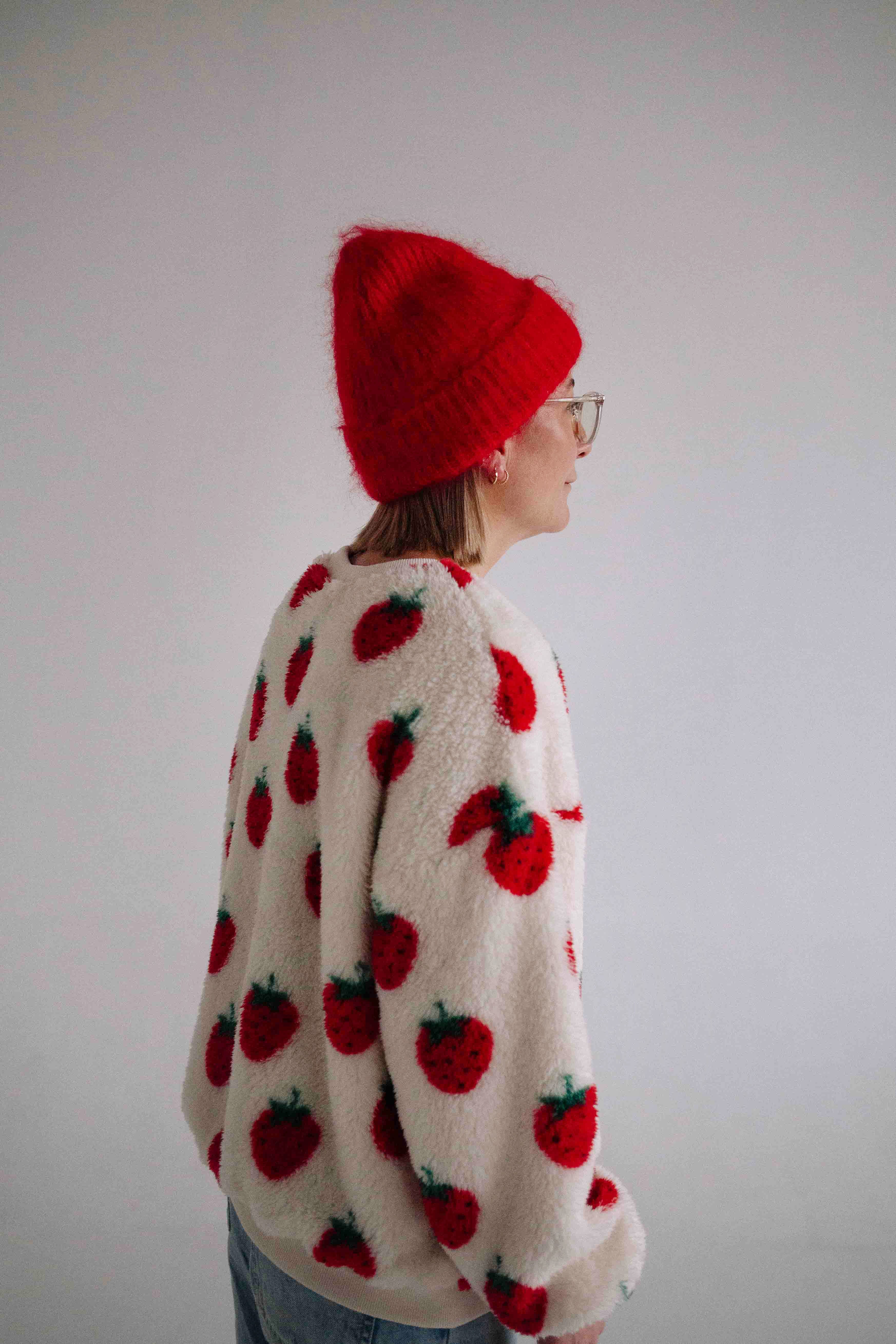 STRAWBERRY SWEATHIRT WOMAN