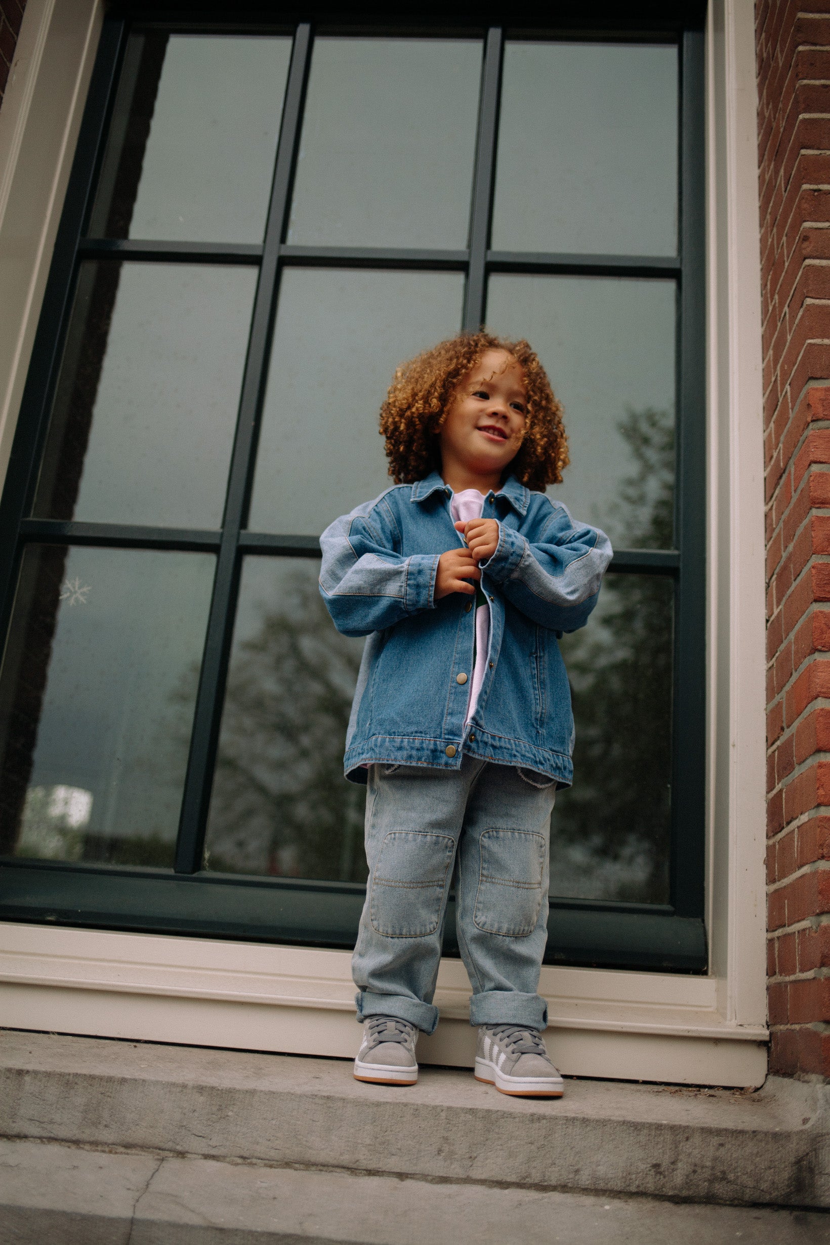 DENIM JACKET BI-COLOR