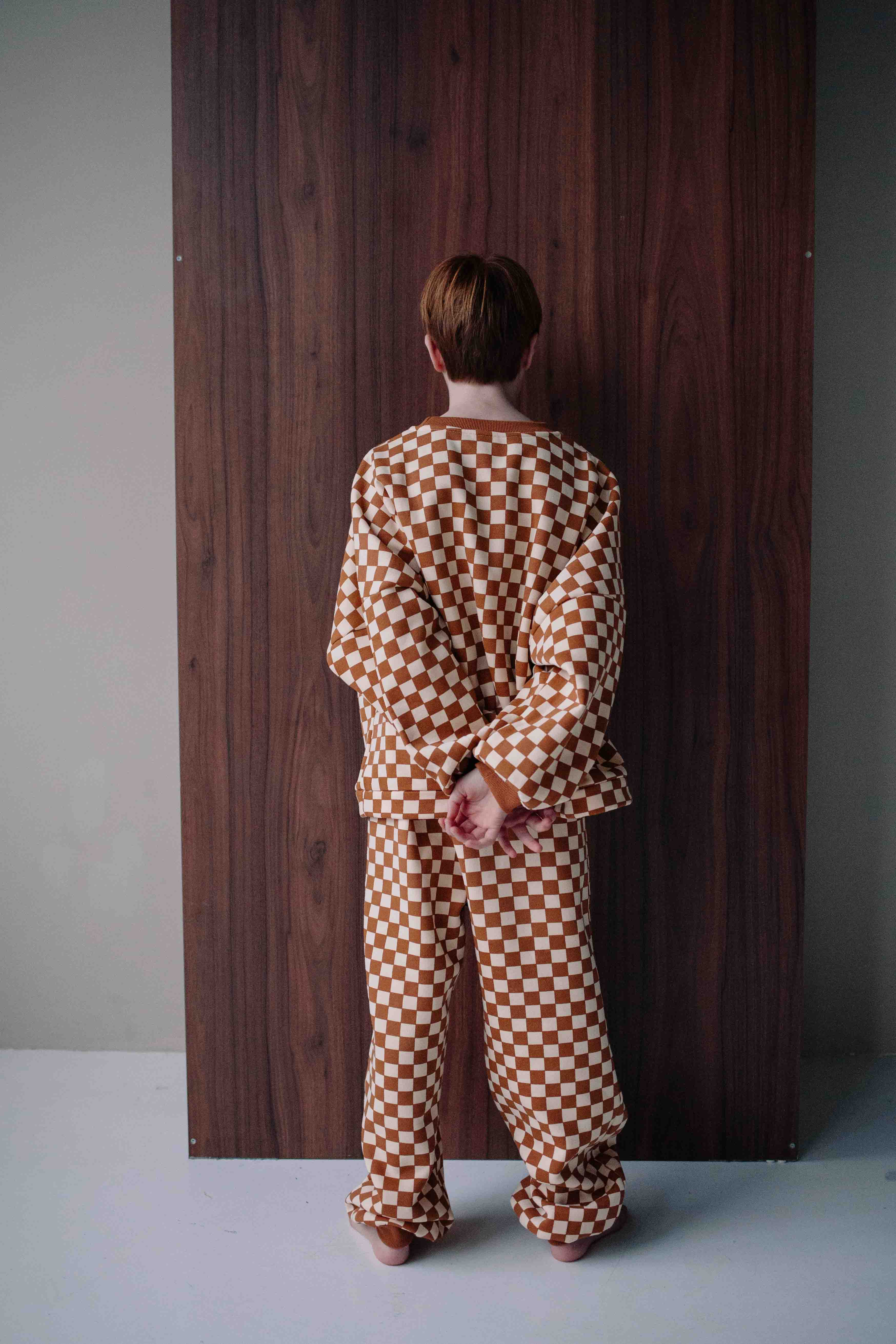 ENSEMBLE MARRON CHECKERS