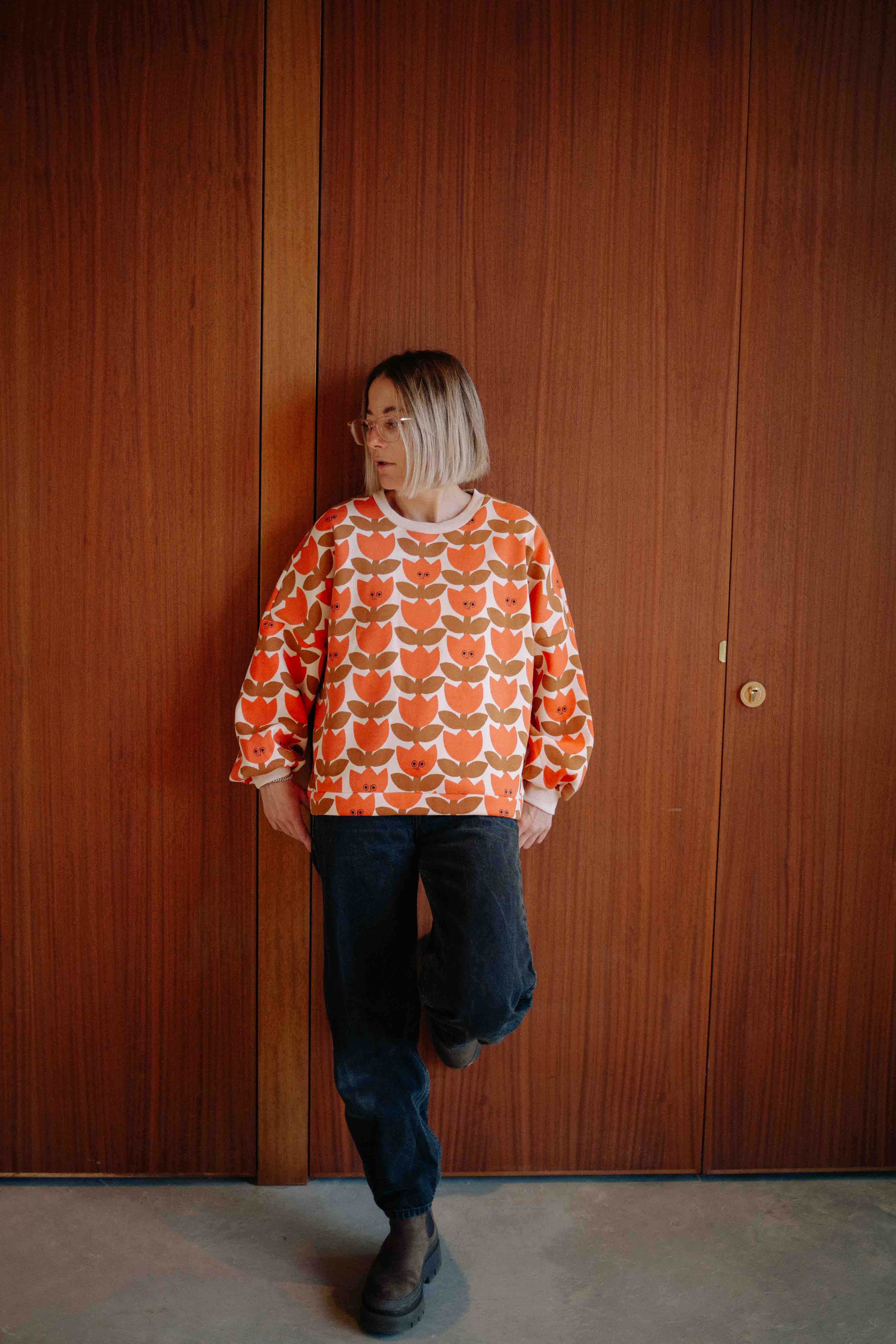 ENSEMBLE ORANGE SMILING TULIPE FEMME