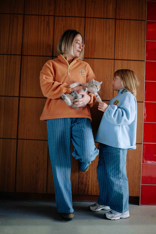 STRIPED JEANS WOMAN