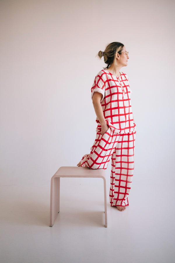RETRO CHECK SET WOMAN