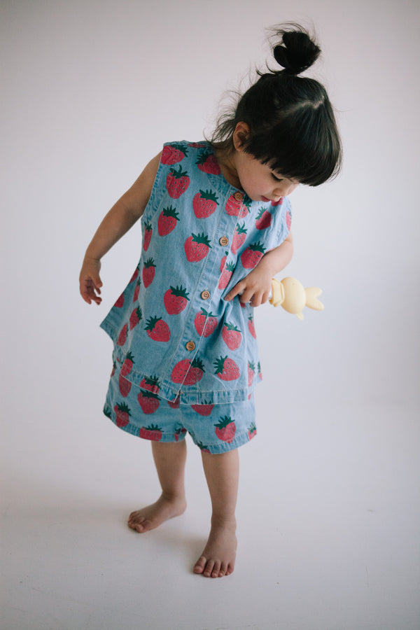 ENSEMBLE DÉBARDEUR FRAISE
