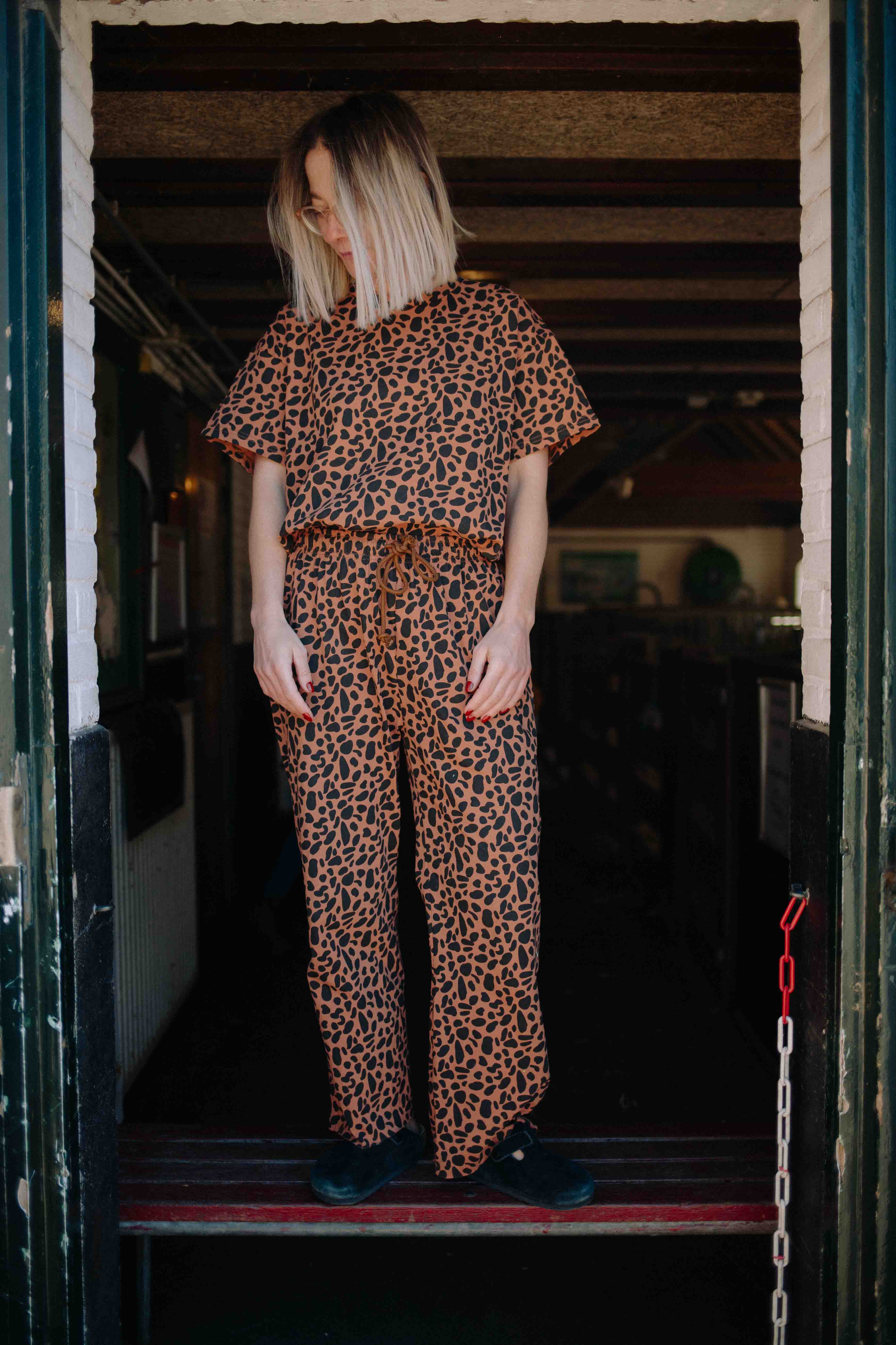 LEOPARD COFFEE TS SET WOMAN