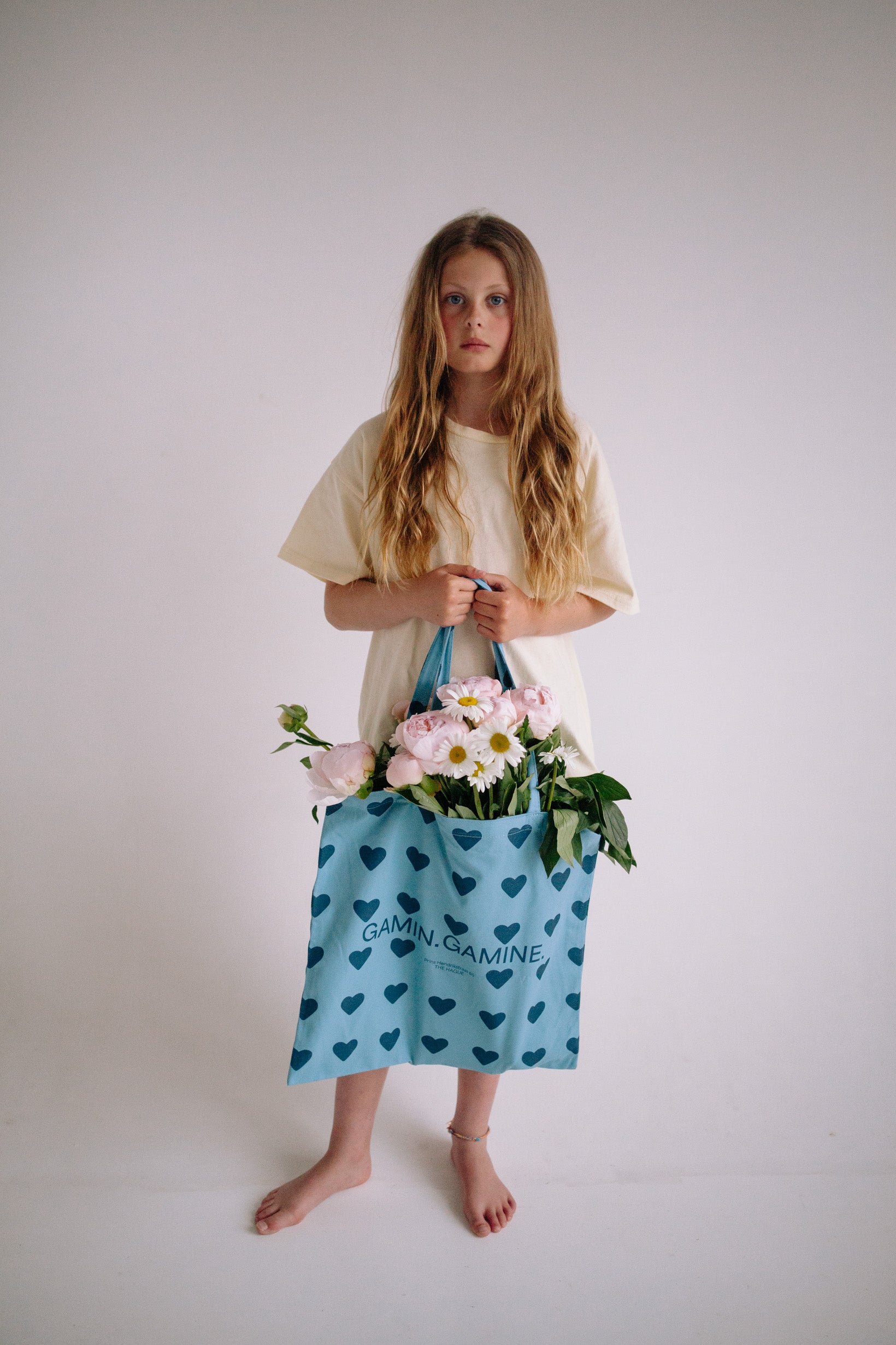 BLUE GG. NEW LOVE TOTE BAG