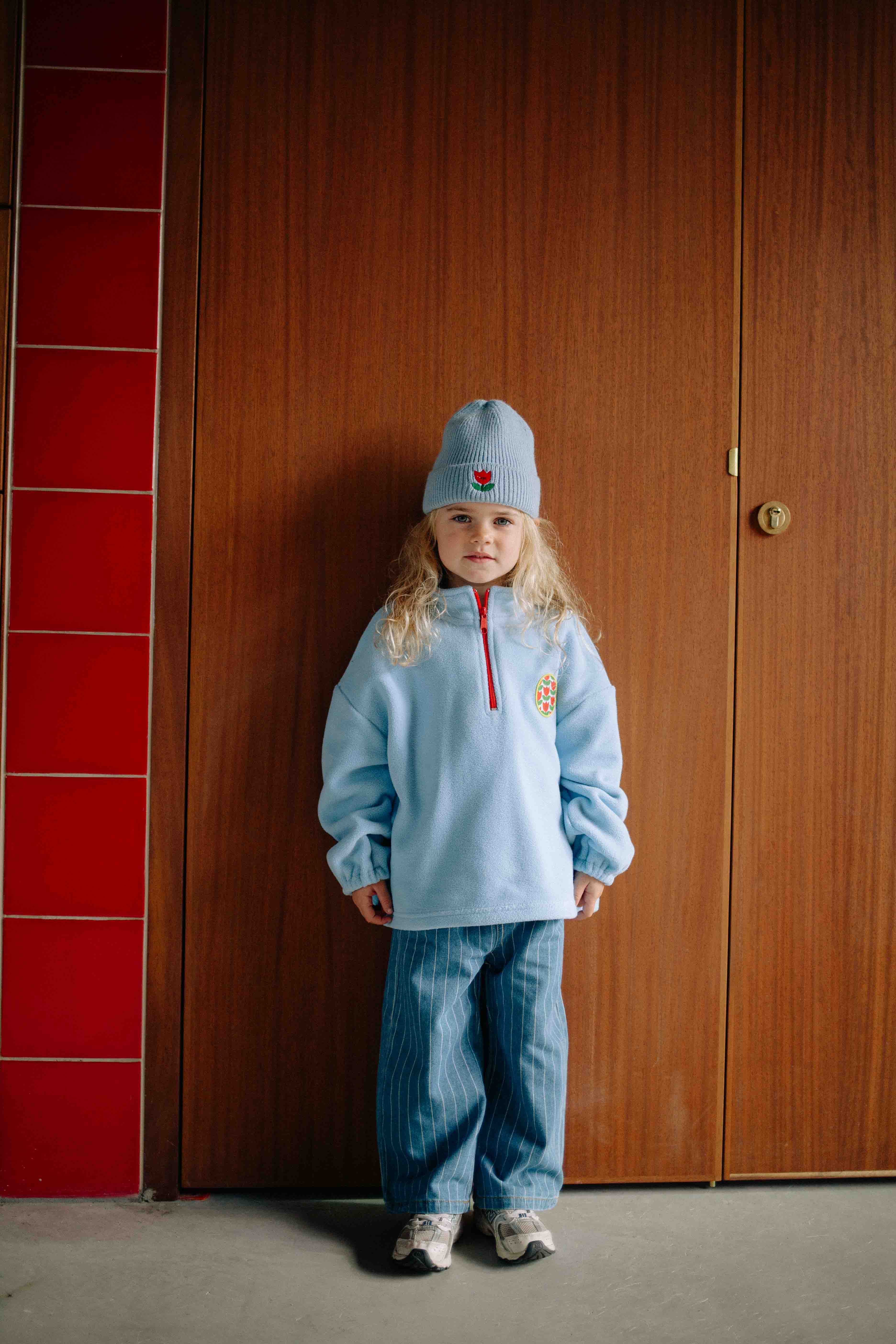 BONNET BLEU TULIPE