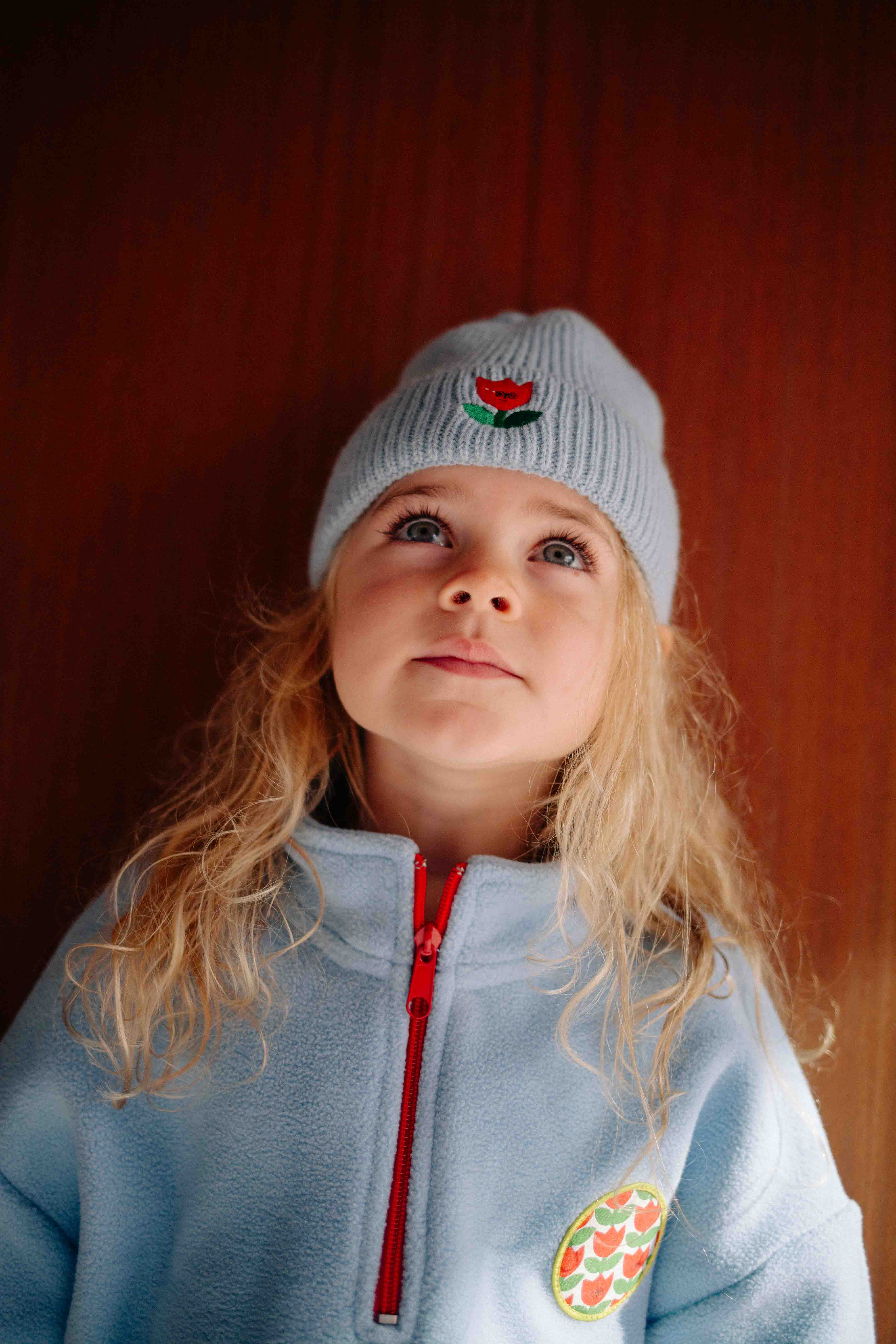 BONNET BLEU TULIPE