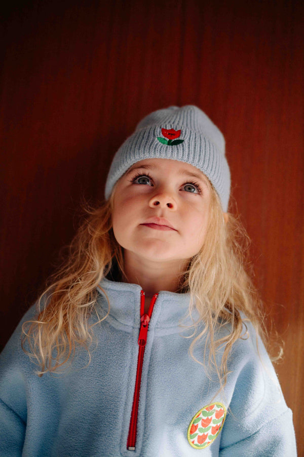BONNET BLEU TULIPE