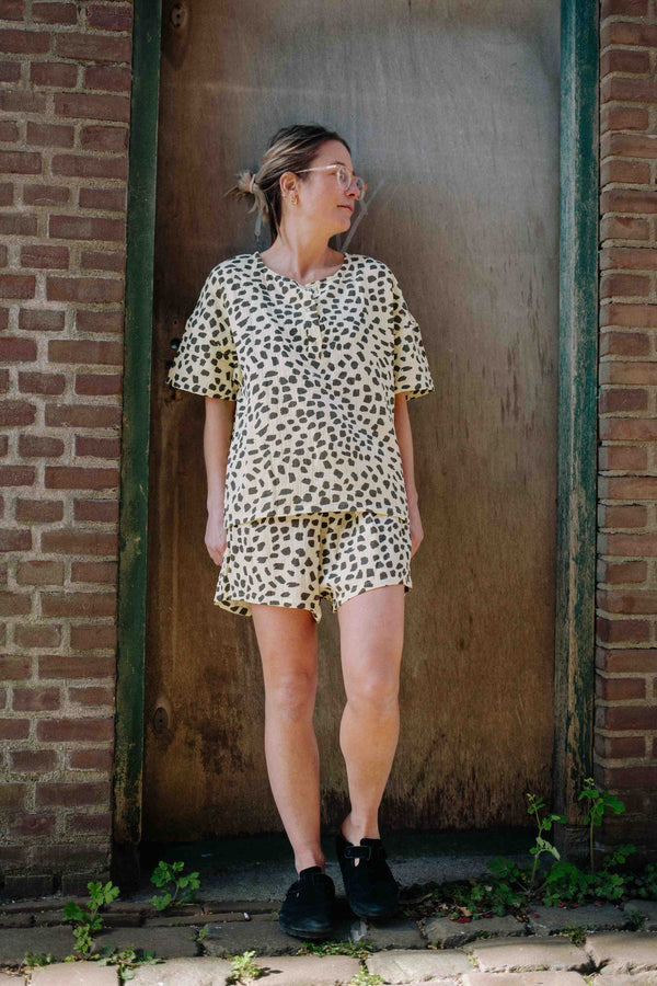 YELLOW GUEPARD TS SET WOMAN