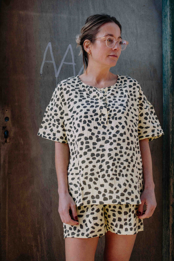 YELLOW GUEPARD TS SET WOMAN