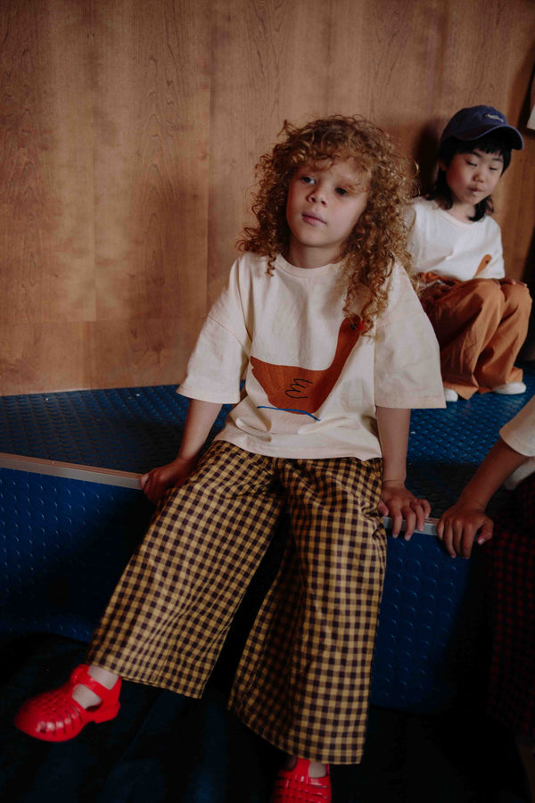 YELLOW VICHY PANTS
