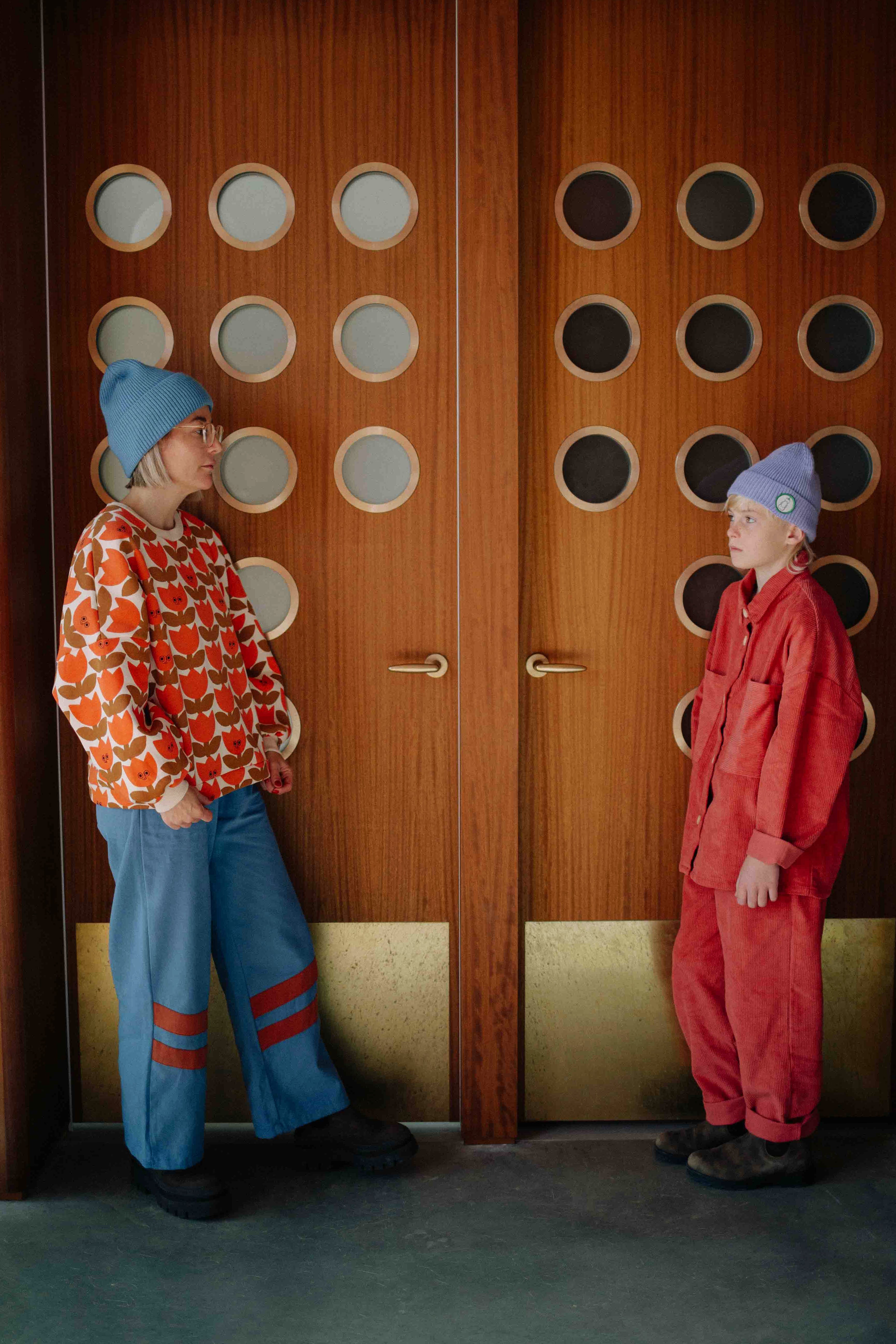 BLUE LEOPARD BEANIE ADULT