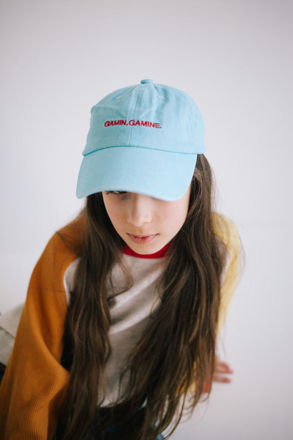 CASQUETTE GG. SIGNATURE BLEU CIEL 