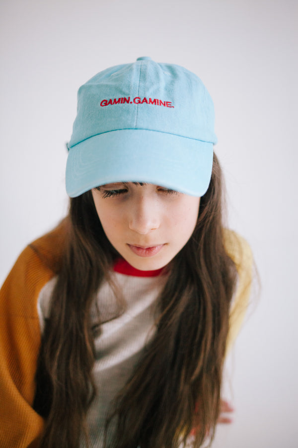 CASQUETTE GG. SIGNATURE BLEU CIEL 