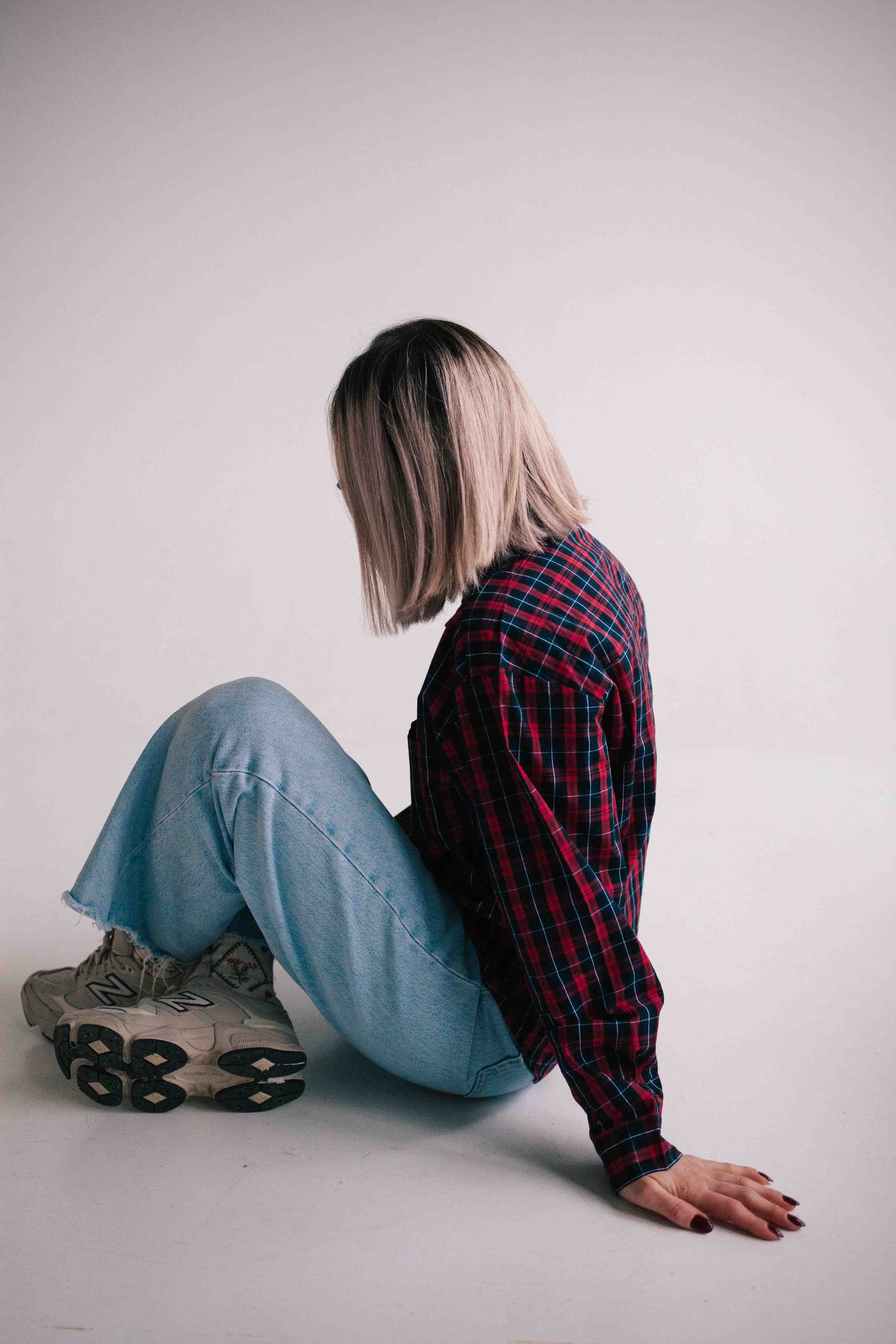 BLOUSE VICHY ROUGE FEMME