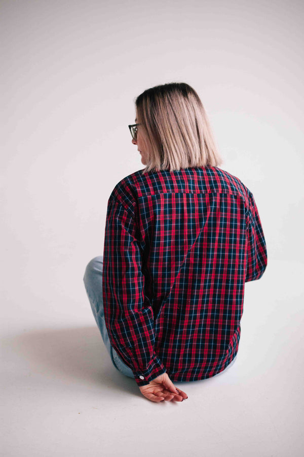 RED TRUCKER SHIRT WOMAN