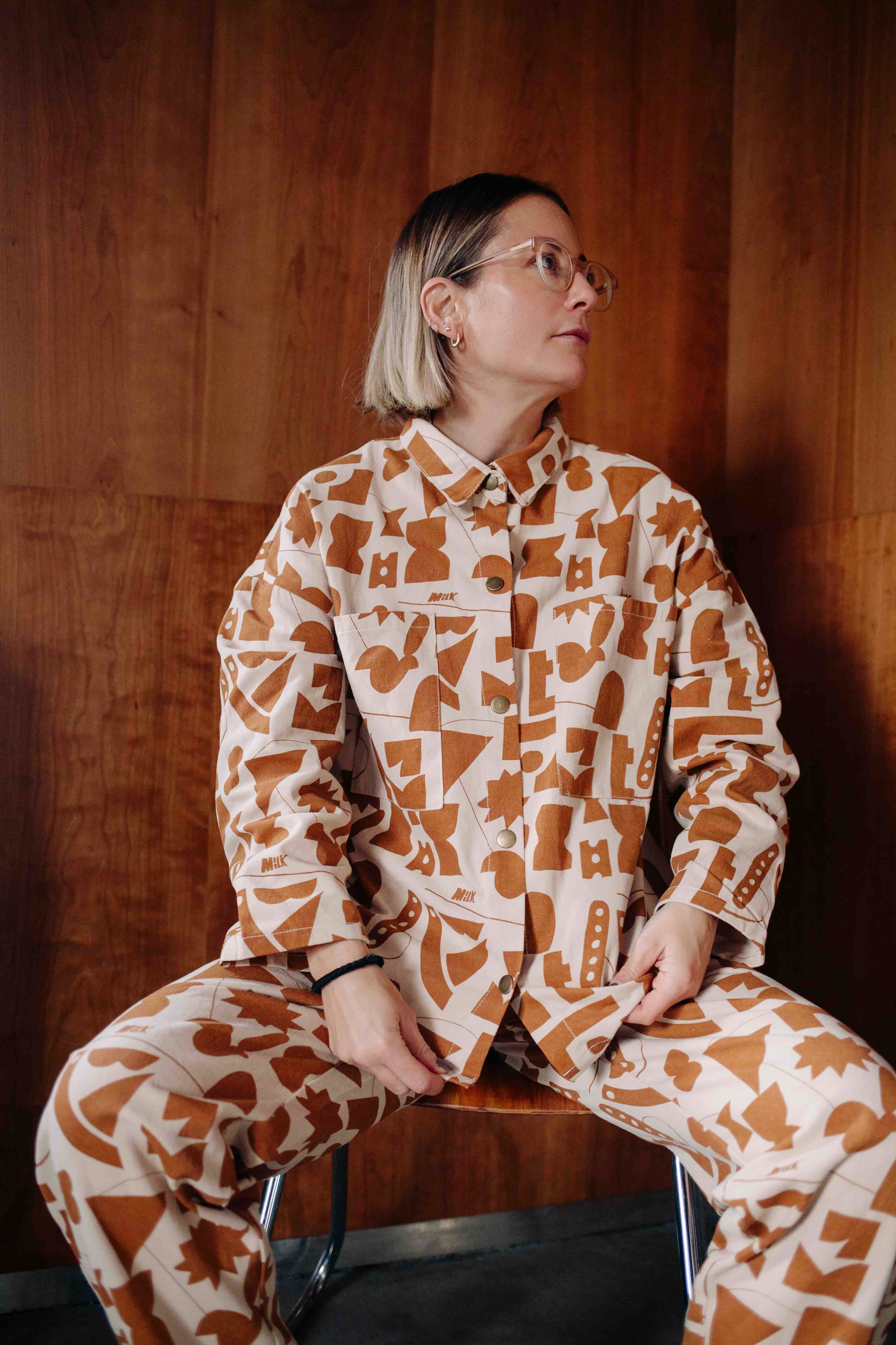 TOFFEE MILK DENIM SET WOMAN