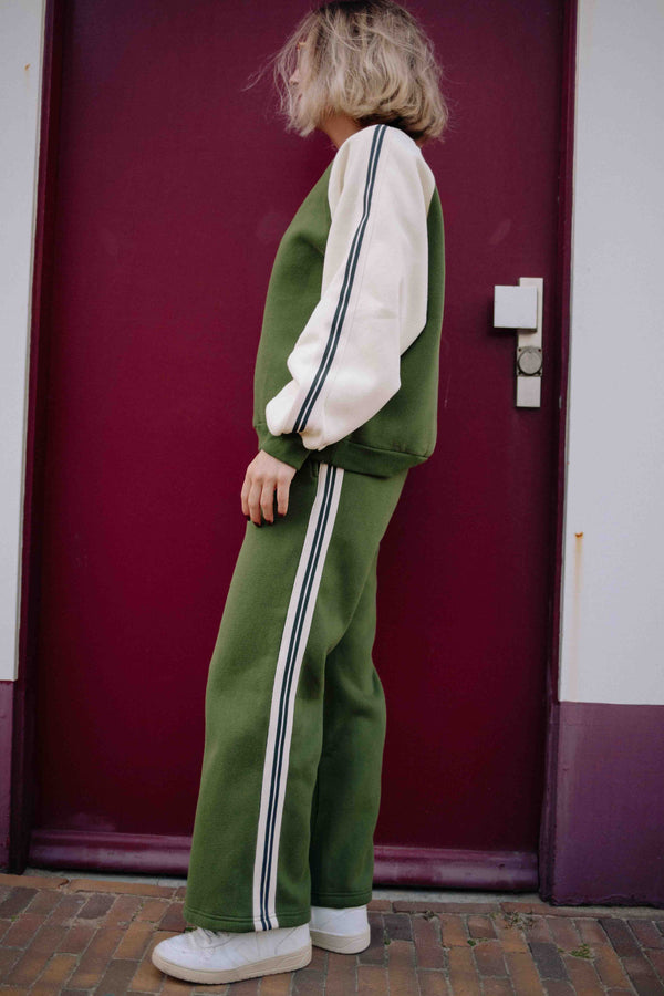 ENSEMBLE OLIVE RETRO FEMME