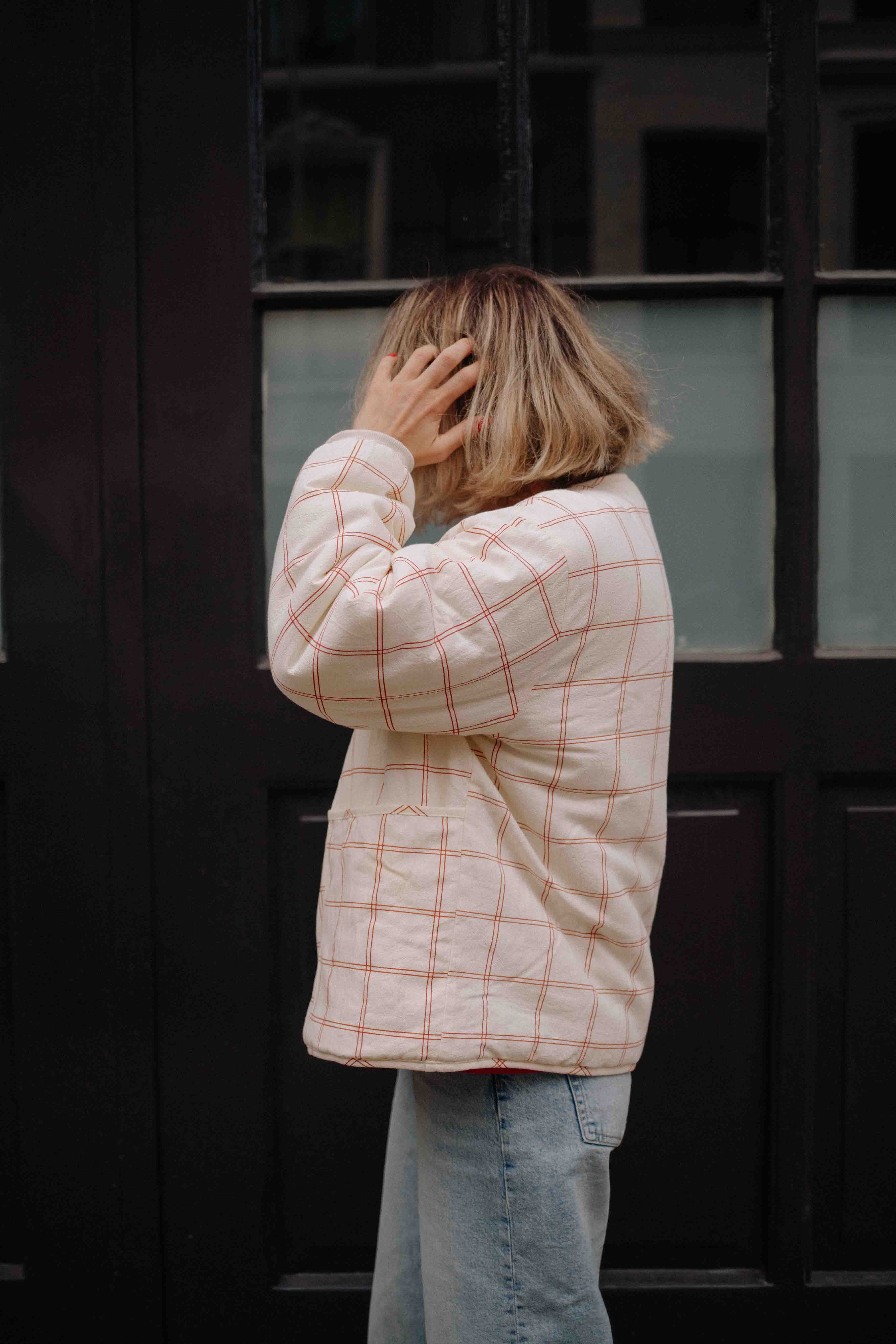 RED BIG NOTEBOOK JACKET WOMAN