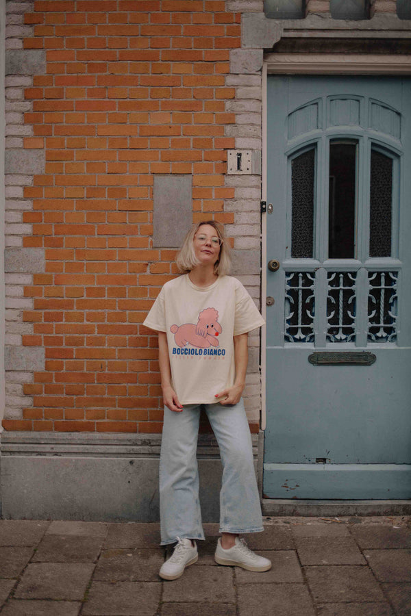 CREAM ITALIAN POODLE TS WOMAN