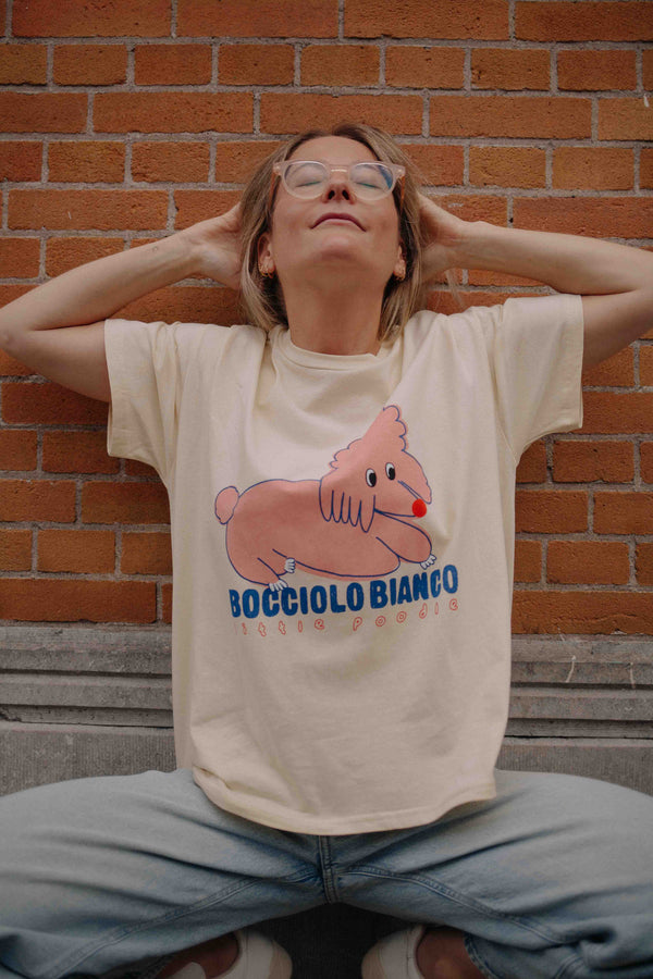 CREAM ITALIAN POODLE TS WOMAN