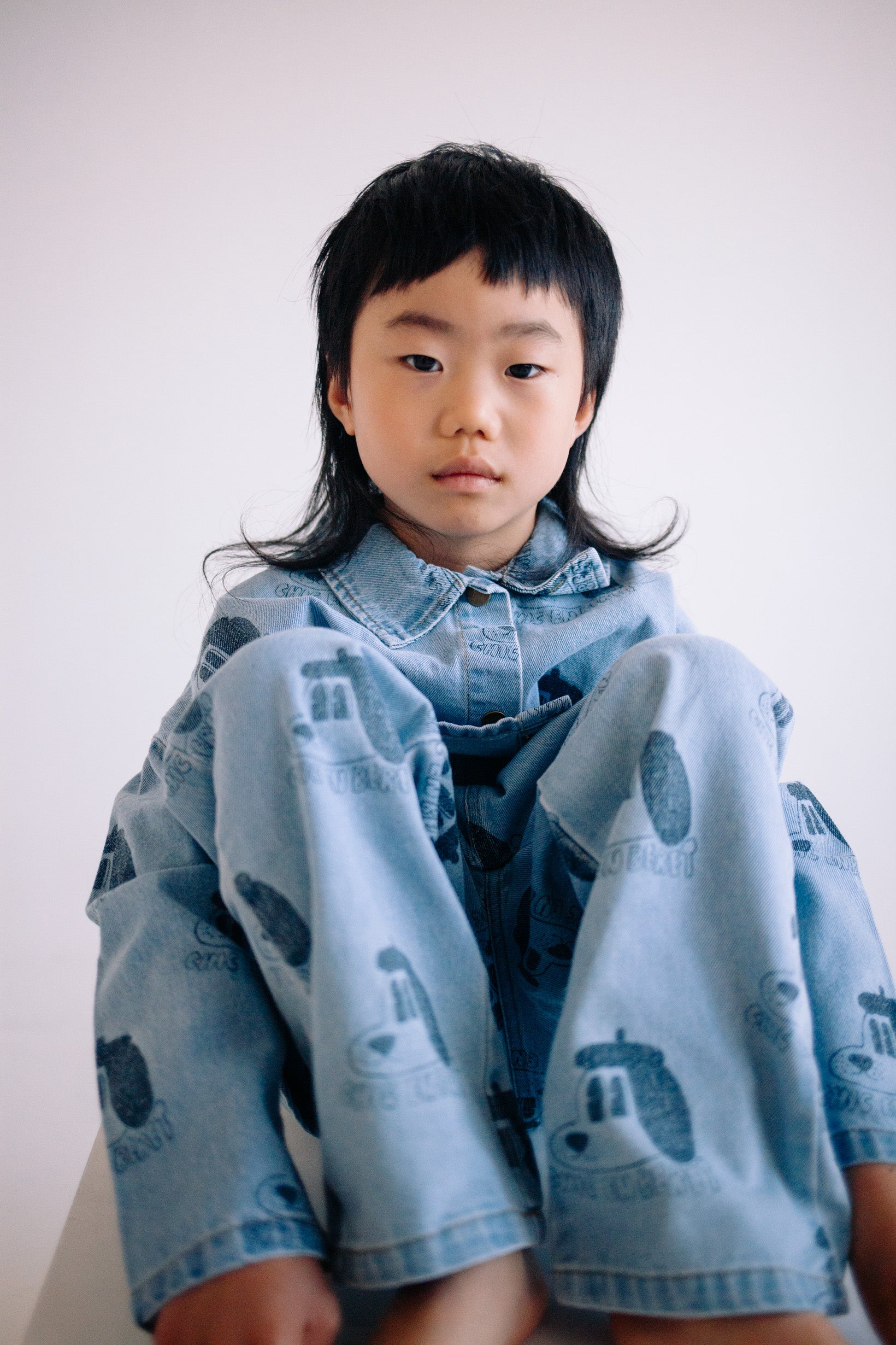 ENSEMBLE DENIM BERET