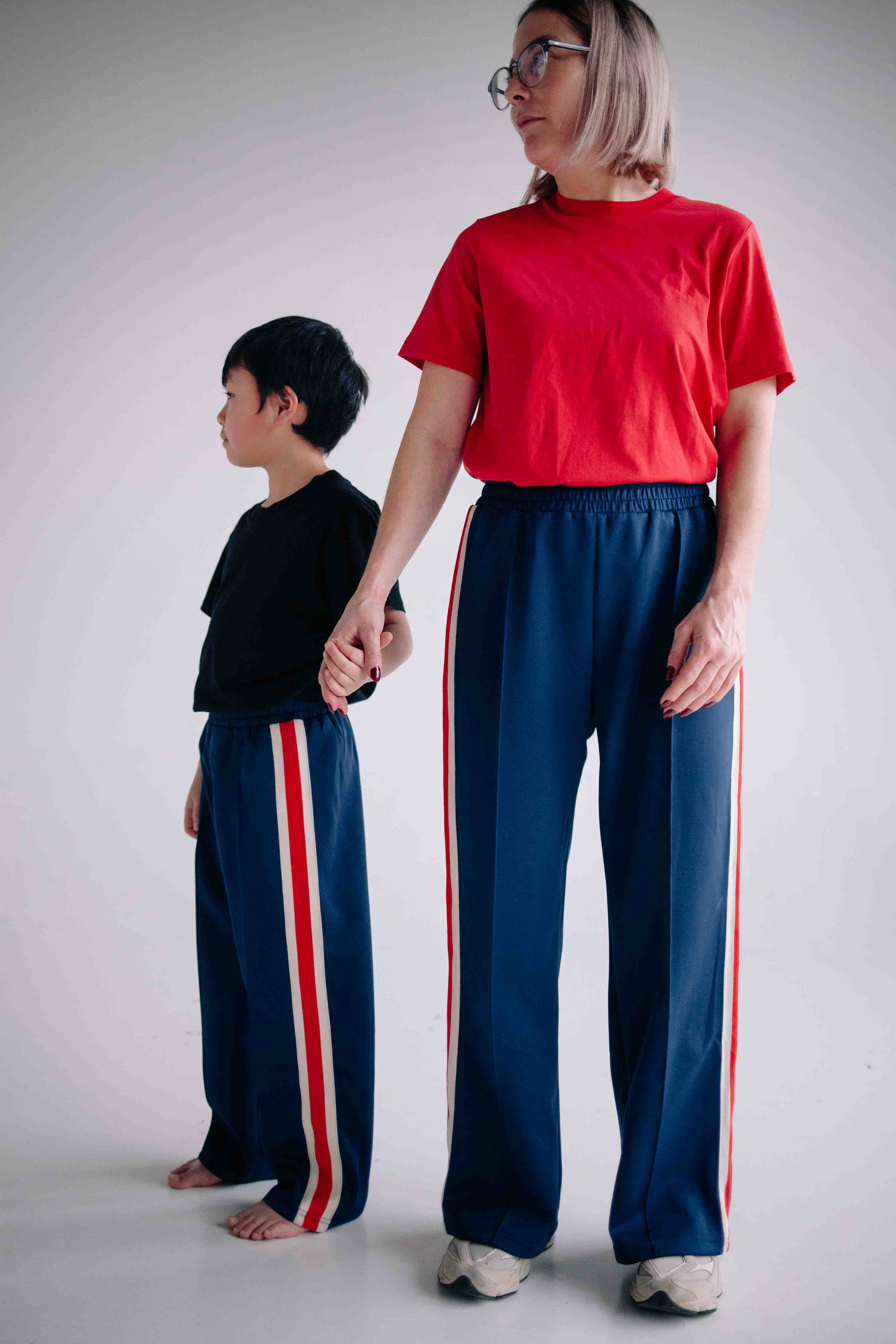 PANTALON SPORTY NAVY FEMME