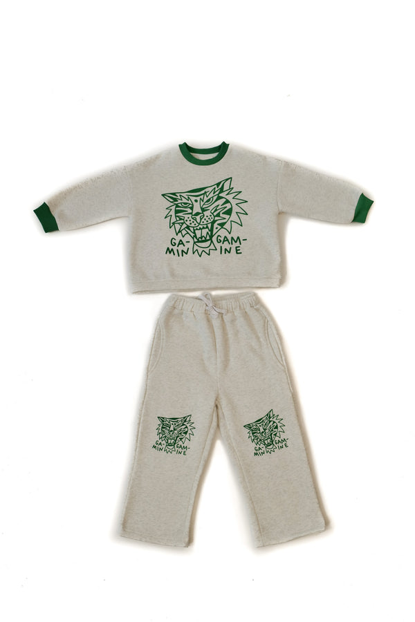 ENSEMBLE TIGRE VERT - 4 ANS