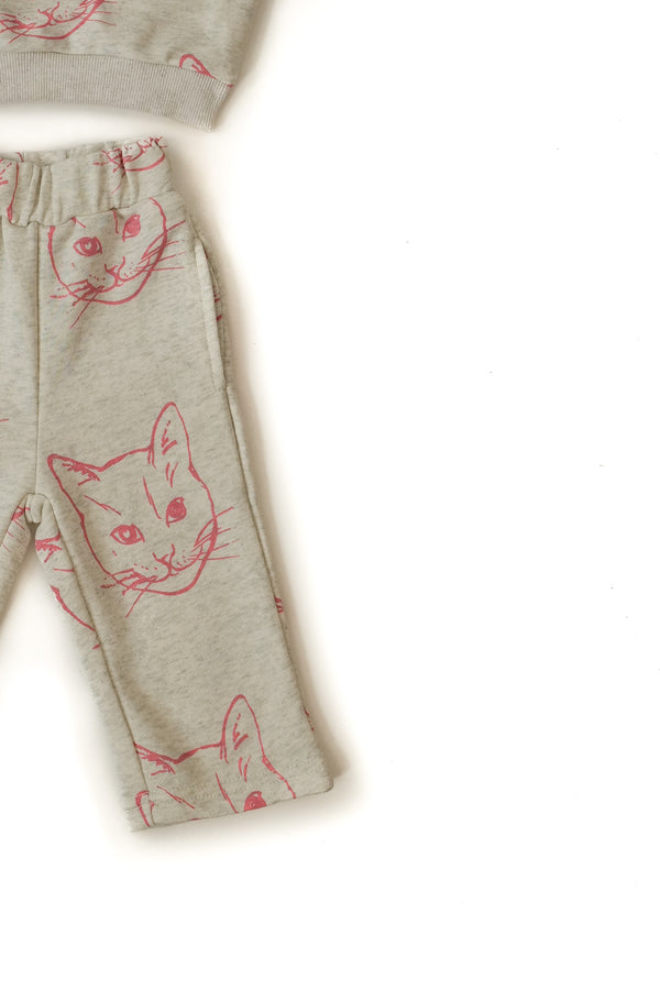 ENSEMBLE CHAT REBEL ROSE - 3/6 MOIS