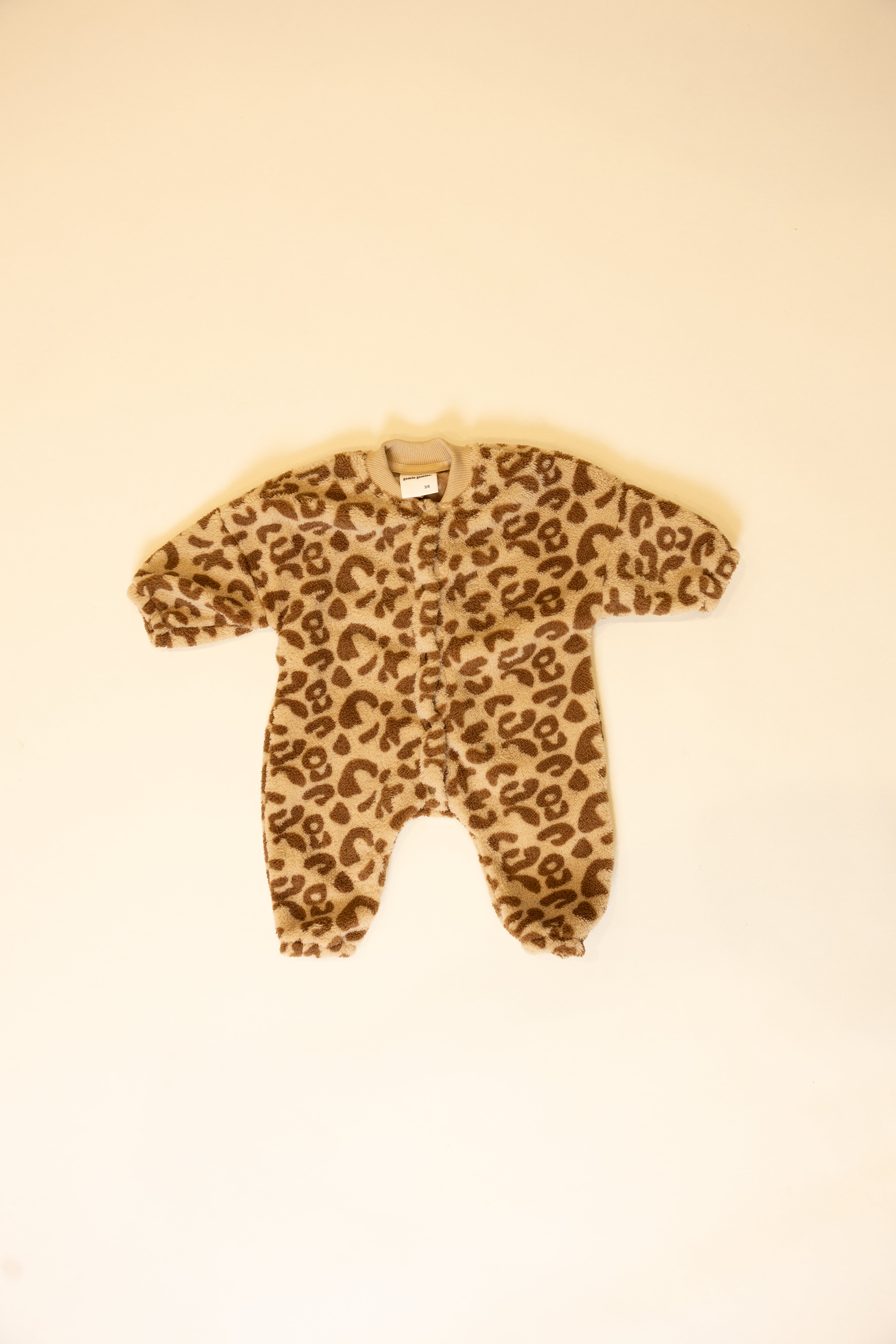 SOFT FLEECE LEOPARD JUMPSUIT