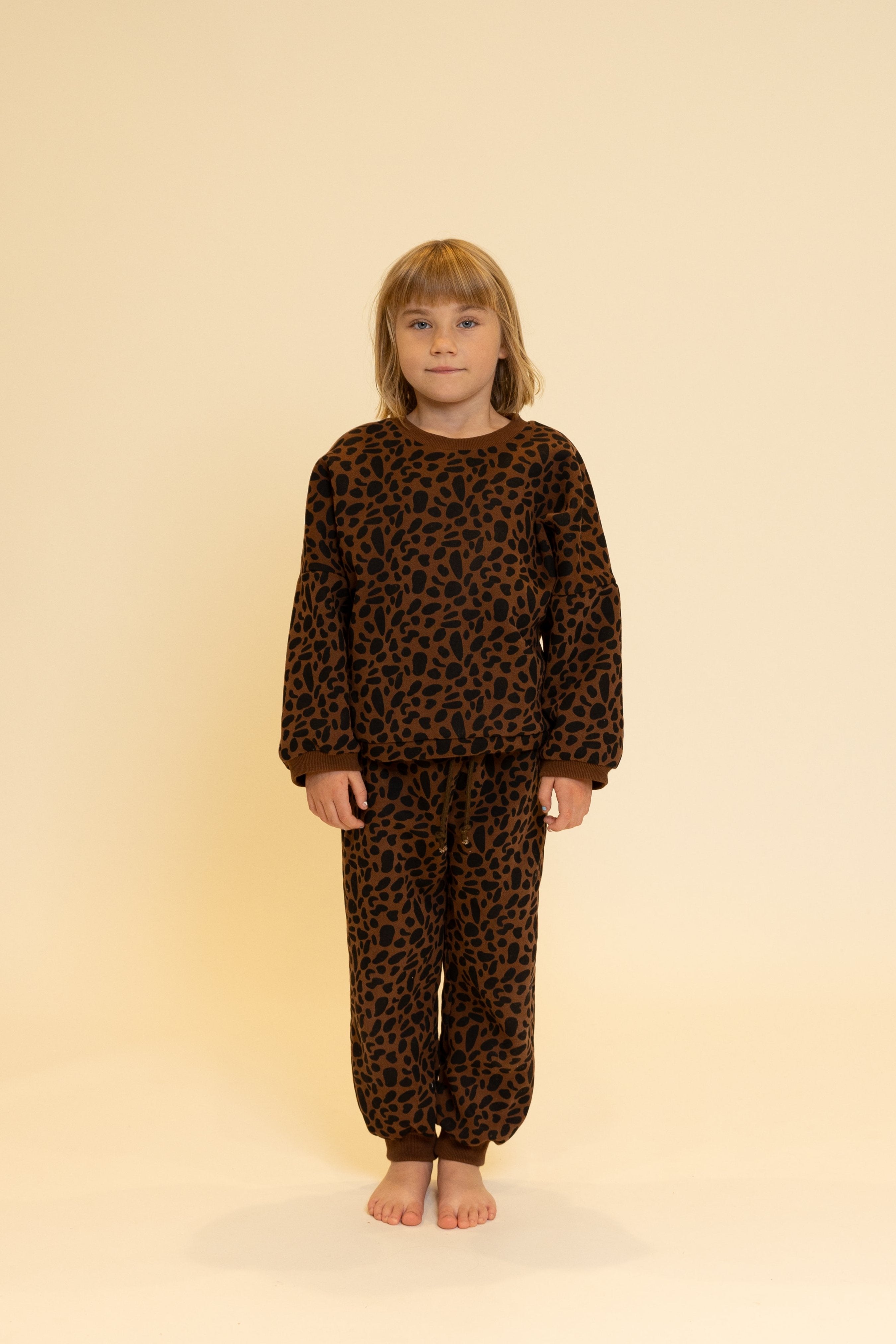 COMFY SET LEOPARD COFFEE