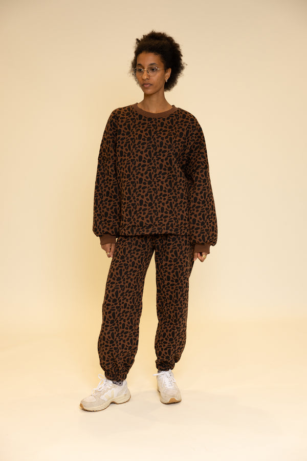 COMFY SET LEOPARD COFFEE MUM