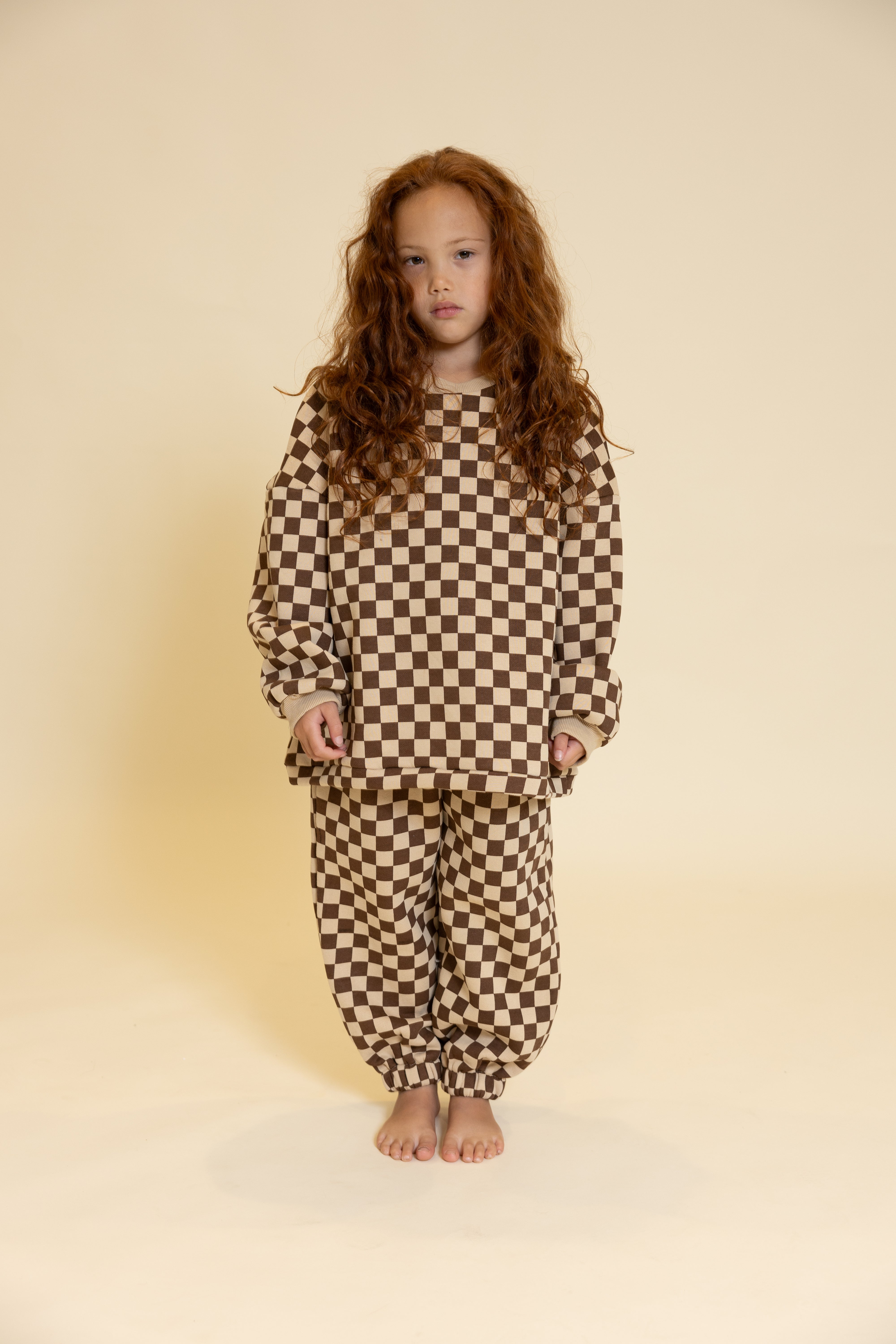 SET CHECKERS BROWN