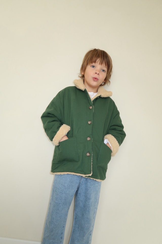 CLASSIC COLLARED JACKET GREEN