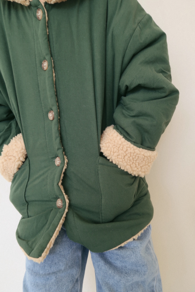 CLASSIC COLLARED JACKET GREEN