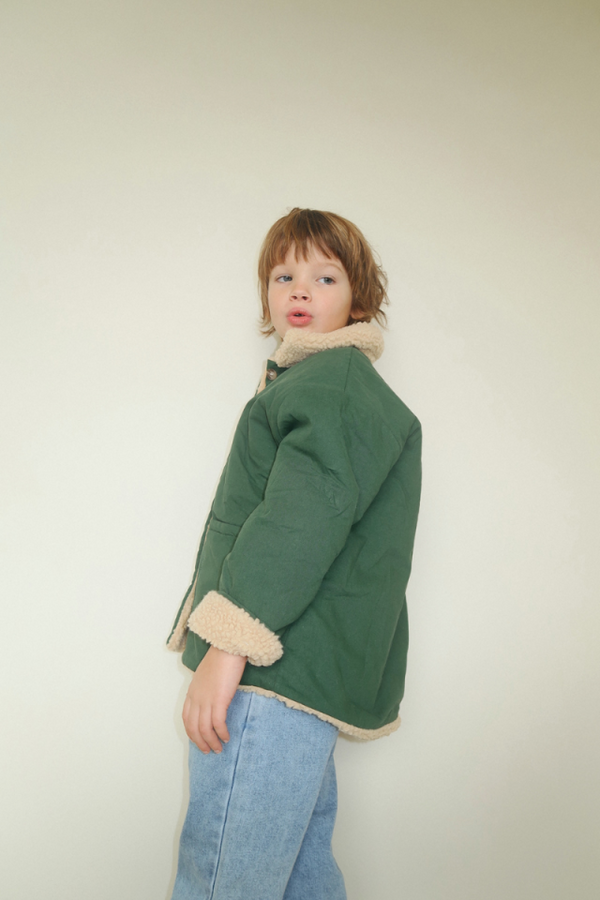 CLASSIC COLLARED JACKET GREEN