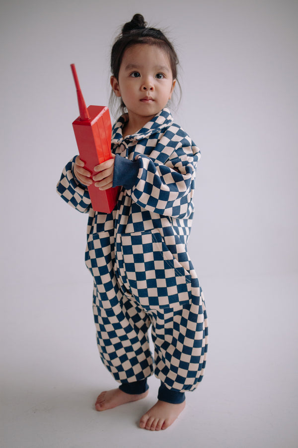 BLUE CUTE JUMPSUIT